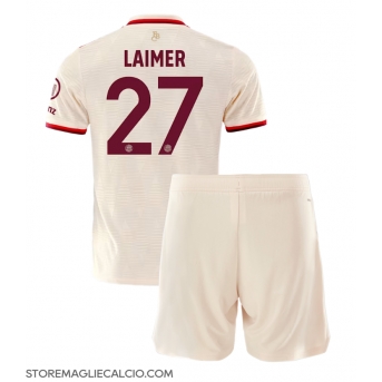 Bayern Munich Konrad Laimer #27 Maglia Gara Terza Repliche 2024-25 Bambino